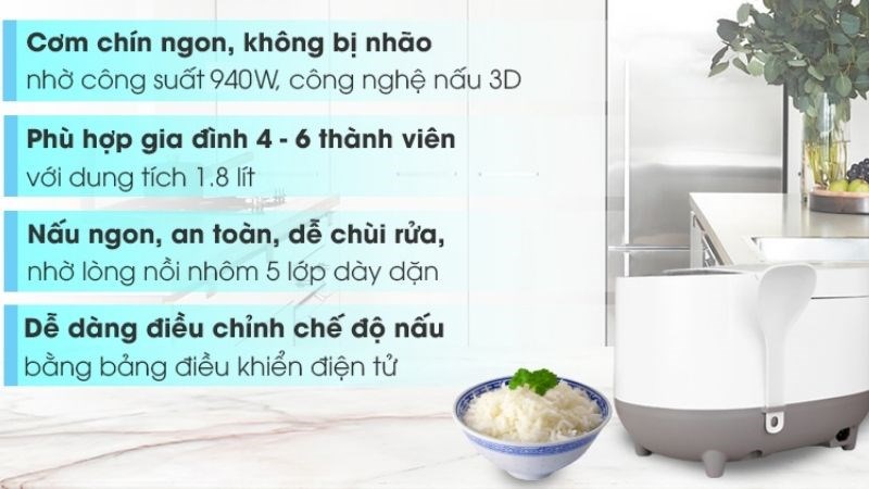 Nồi cơm điện tử Philips HD4515