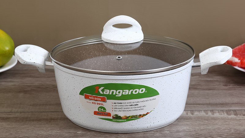 Nồi nh&ocirc;m chống d&iacute;nh Kangaroo KG995S/KG995L