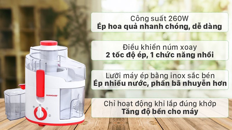 Máy ép trái cây Sunhouse SHD5520
