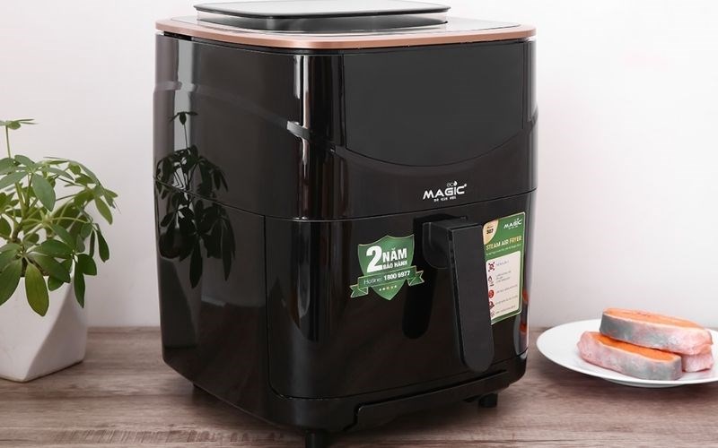 Nồi chi&ecirc;n kh&ocirc;ng dầu kết hợp hấp Magic Eco S07