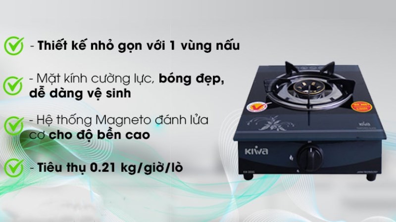 Bếp ga đơn Kiwa KW-300G