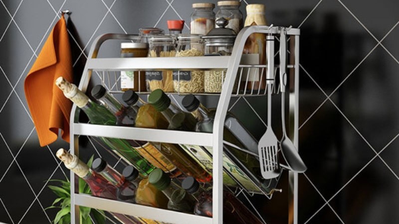 Sử dụng kệ đựng gia vị chuy&ecirc;n dụng