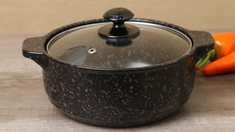 Nồi đất v&acirc;n đ&aacute; hoa cương nắp k&iacute;nh Mommy Cook MMVSG