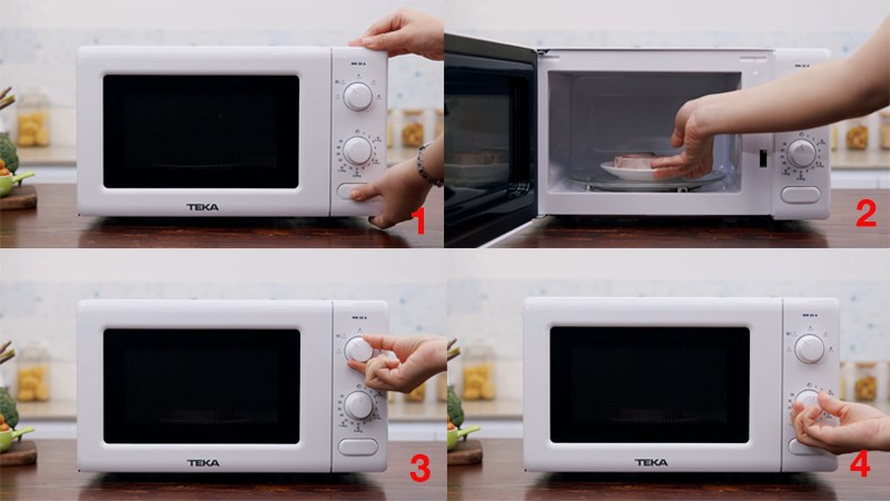 C&aacute;ch sử dụng l&ograve; vi s&oacute;ng TEKA MM 20 A BLANCO 20 l&iacute;t để r&atilde; đ&ocirc;ng c&aacute;