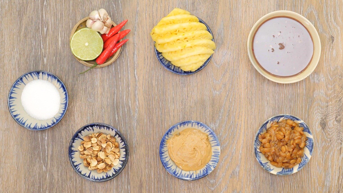 Nguyên liệu làm nước chấm tương đậu phộng