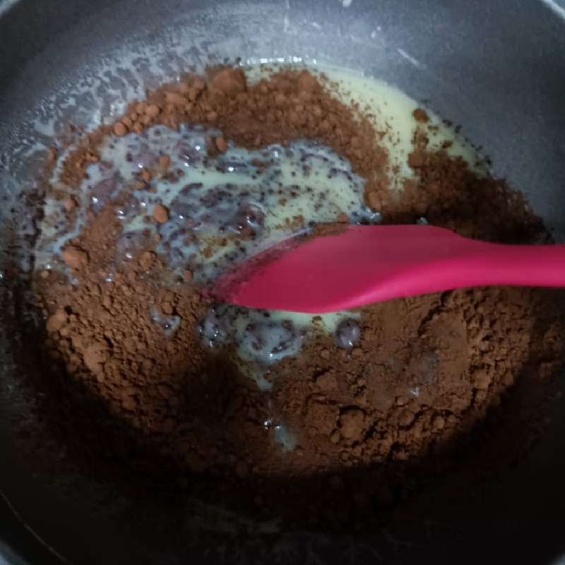 Bước 1 Đun cacao Chocolate Truffle (công thức được chia sẻ từ người dùng)