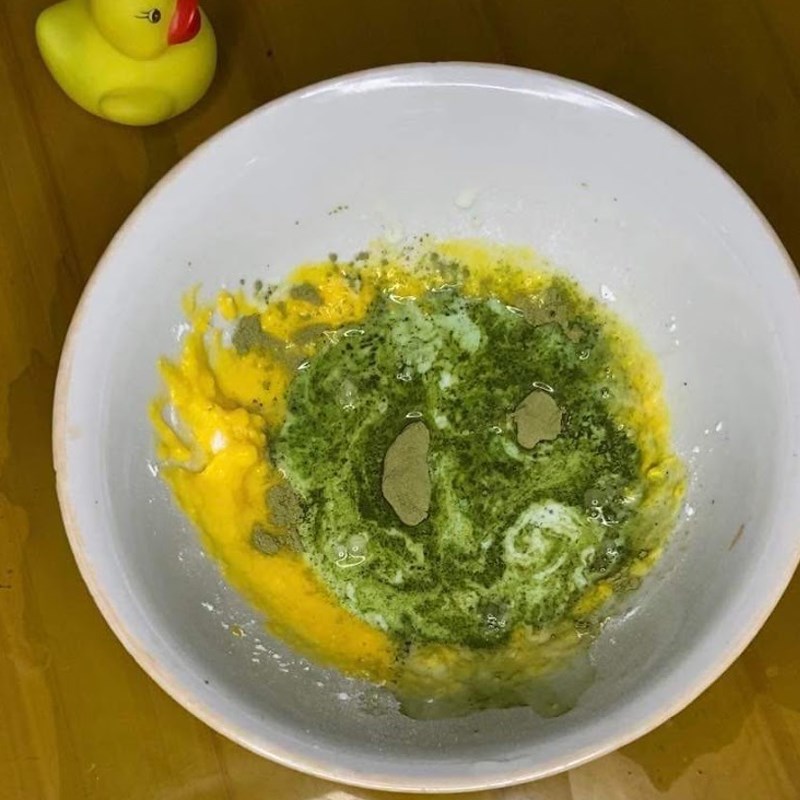 Bước 1 Làm hỗn hợp bột Bánh cupcake trà xanh (công thức được chia sẻ từ người dùng)