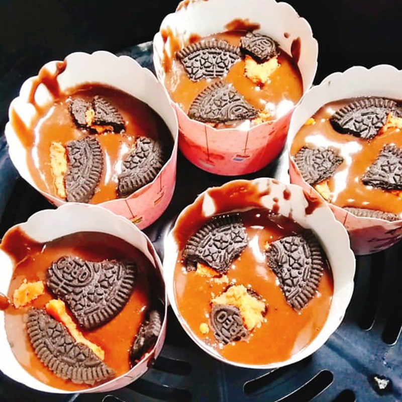 Bước 4 Nướng bánh Bánh cupcake oreo