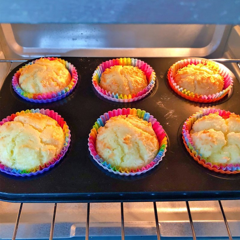 Bước 3 Nướng bánh Bánh muffin dừa