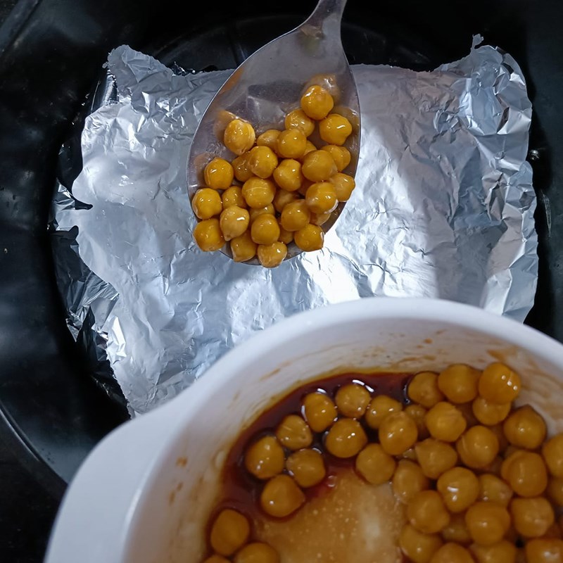 Bước 4 Sấy đậu lần 2 Snack đậu gà	