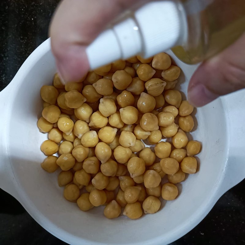 Bước 1 Sơ chế, sấy đậu lần 1 Snack đậu gà	