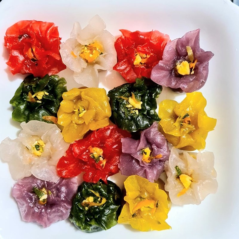 Bước 6 Thành phẩm Há cảo thủy tinh hình hoa pha lê