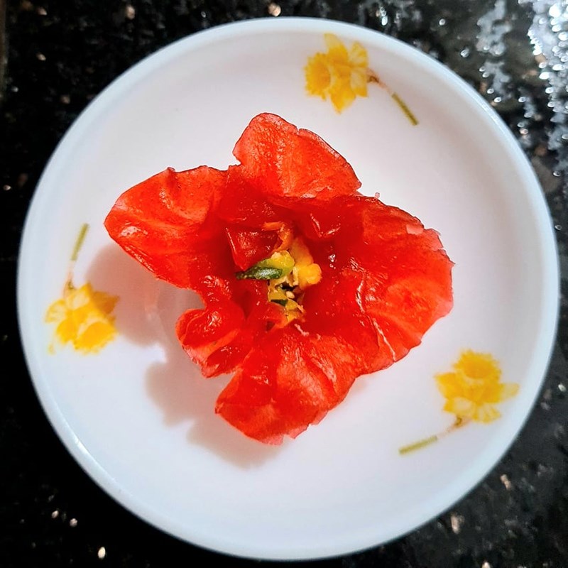 Bước 6 Thành phẩm Há cảo thủy tinh hình hoa pha lê