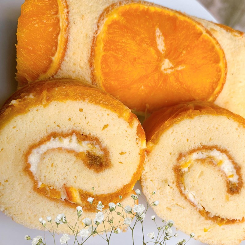 Bước 6 Thành phẩm Bánh bông lan cuộn cam (Công thức được chia sẻ từ người dùng)