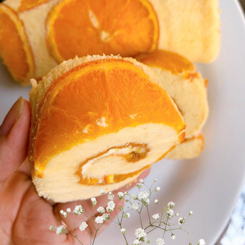 Bước 6 Thành phẩm Bánh bông lan cuộn cam (Công thức được chia sẻ từ người dùng)