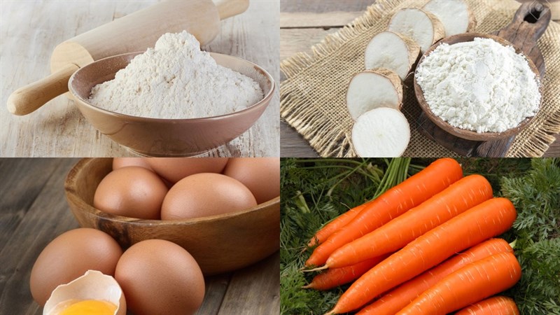 Nguyên liệu món ăn há cảo thủy tinh hình hoa pha lê