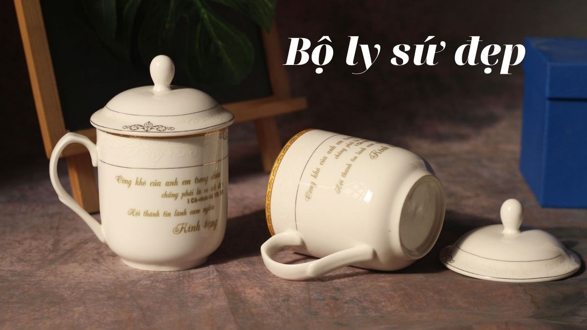 Bộ ly sứ đẹp