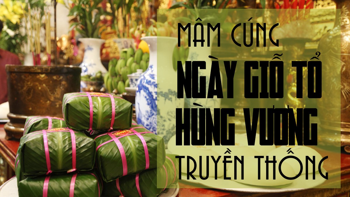 Mâm cúng Giỗ tổ Hùng Vương