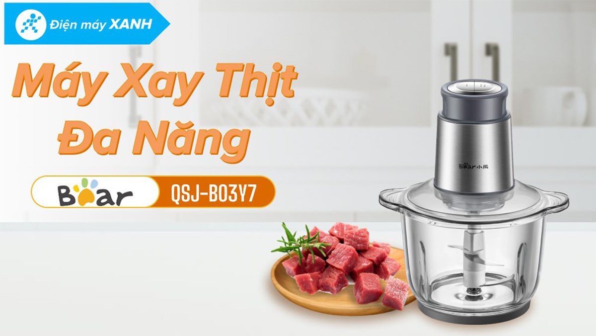 Review máy xay thịt đa năng Bear QSJ-B03Y7