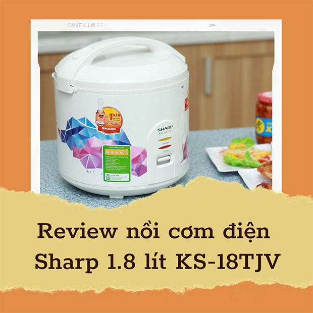 Nồi cơm điện Sharp 1.8 lkhông nhiều KS-18TJV