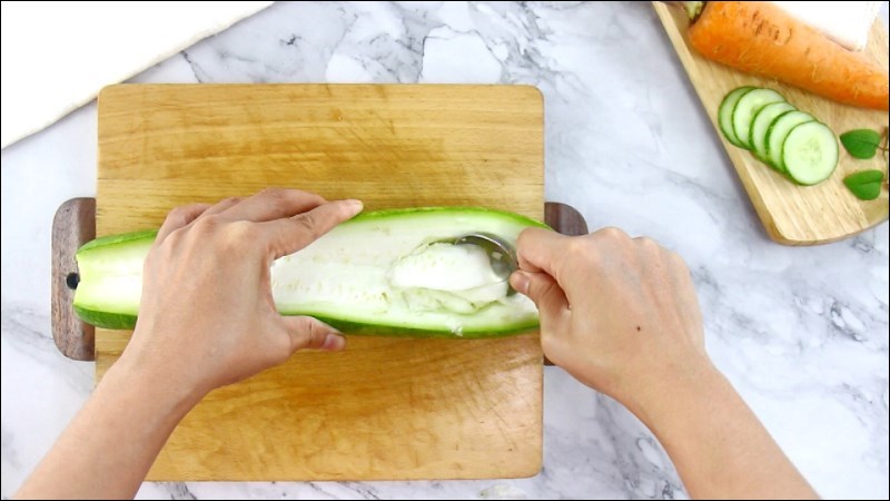  Lấy ruột c&aacute;c loại rau củ