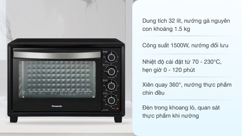 Lò nướng Panasonic NB-H3203KRA