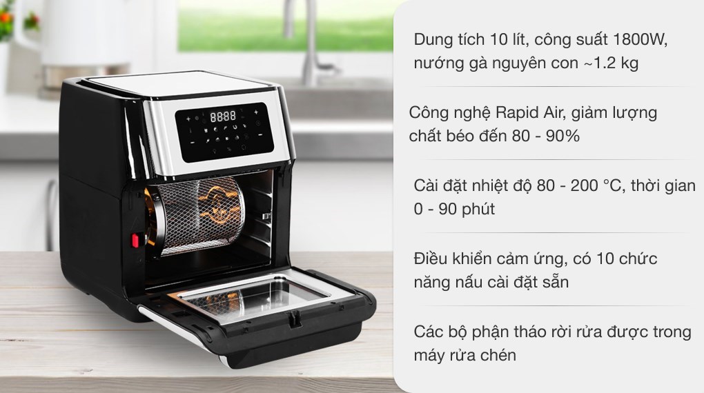 Lò chiên không dầu Kalite Q10