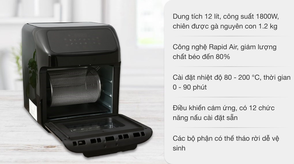 Lò chiên không dầu Mishio MK-281