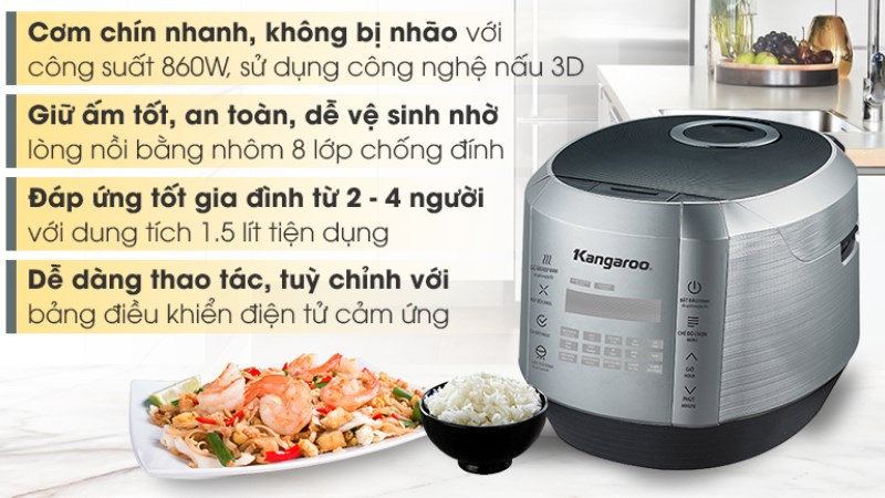 Nồi cơm điện tử Kangaroo KG598