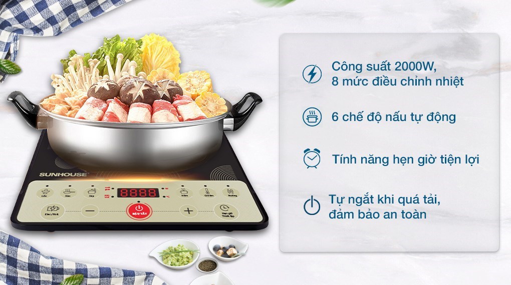 Bếp từ Sunhouse SHD6162 