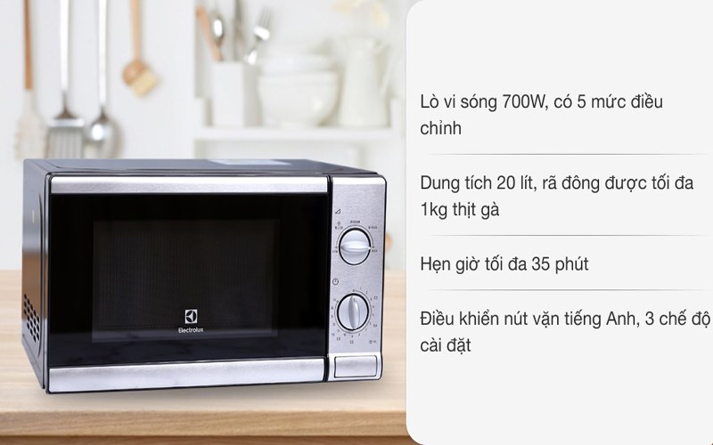 Lò vi sóng Electrolux EMM2026MX 20 lít