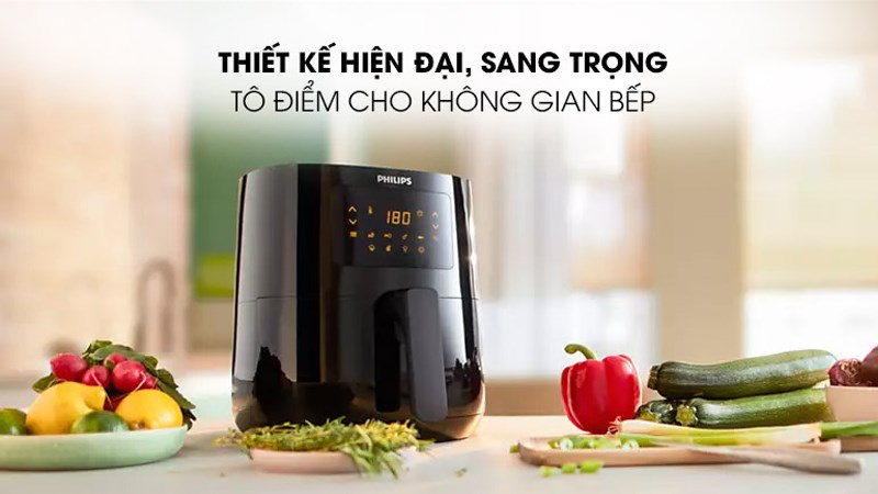 Nồi chi&ecirc;n kh&ocirc;ng dầu Philips cảm ứng