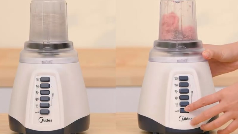 Hướng dẫn xay thịt bằng m&aacute;y xay sinh tố Midea MJ-BL50