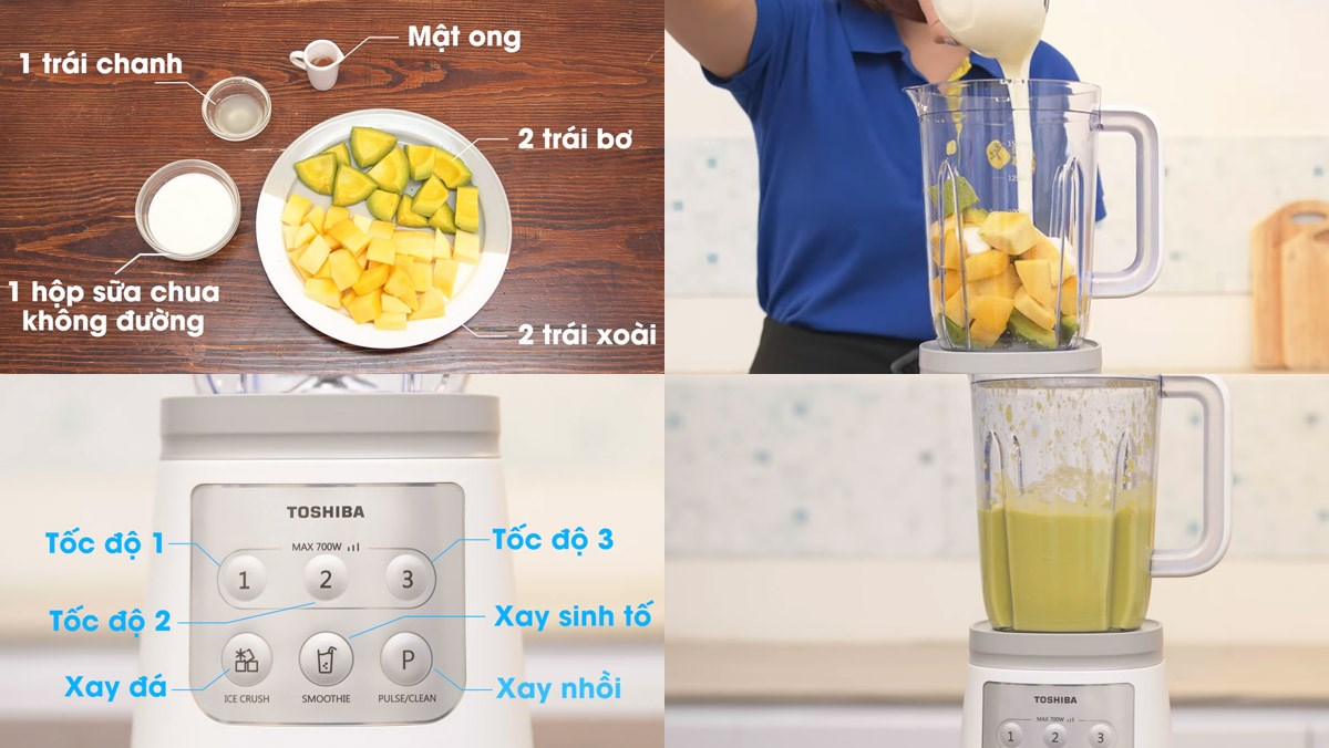 C&aacute;ch thực hiện sinh tố bơ bằng m&aacute;y xay sinh tố Philips HR2056