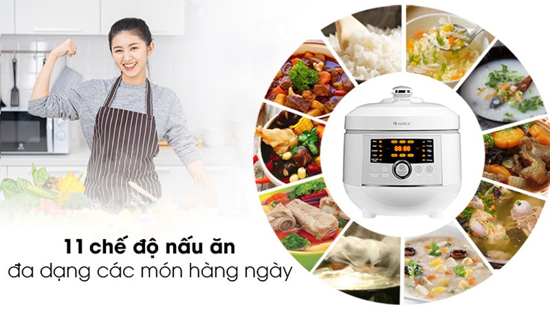 Ưu điểm nồi áp suất Gree CYFWK-50X62S