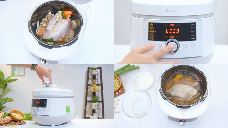 Cách sử dụng nồi áp suất Gree CYFWK-50X62S