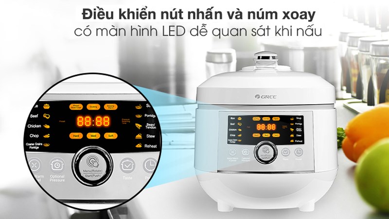 Chức năng nồi áp suất Gree CYFWK-50X62S