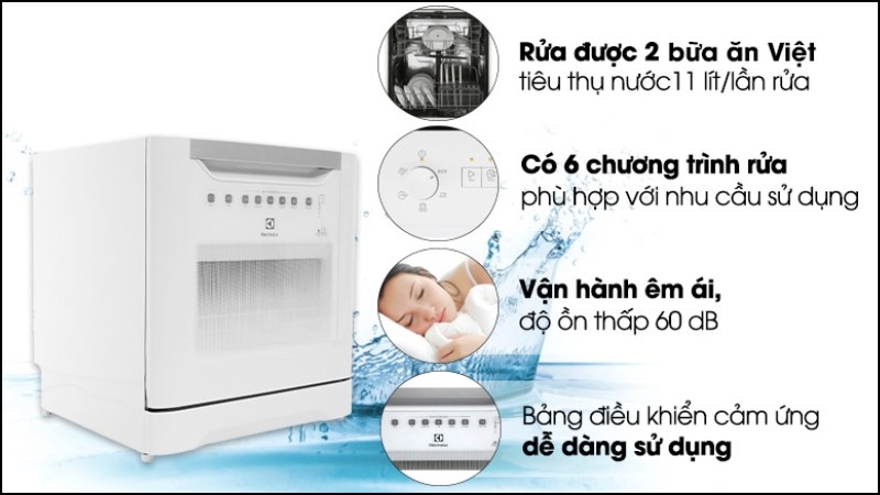 Máy rửa chén mini