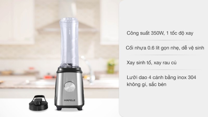 Nhược điểm của máy xay sinh tố cối nhựa Hafele