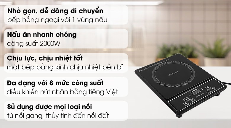Bếp hồng ngoại Kangaroo KG20IFP1 