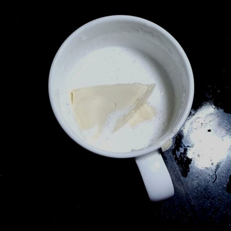 Bước 1 Đun phô mai Bánh pancake phô mai