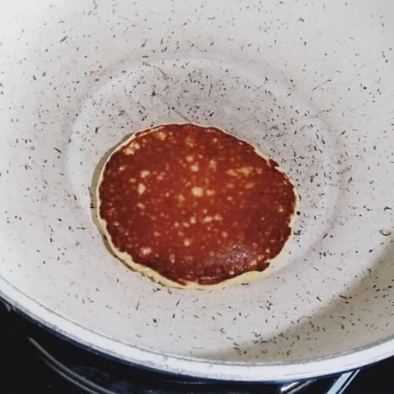 Bước 4 Rán bánh Bánh pancake phô mai