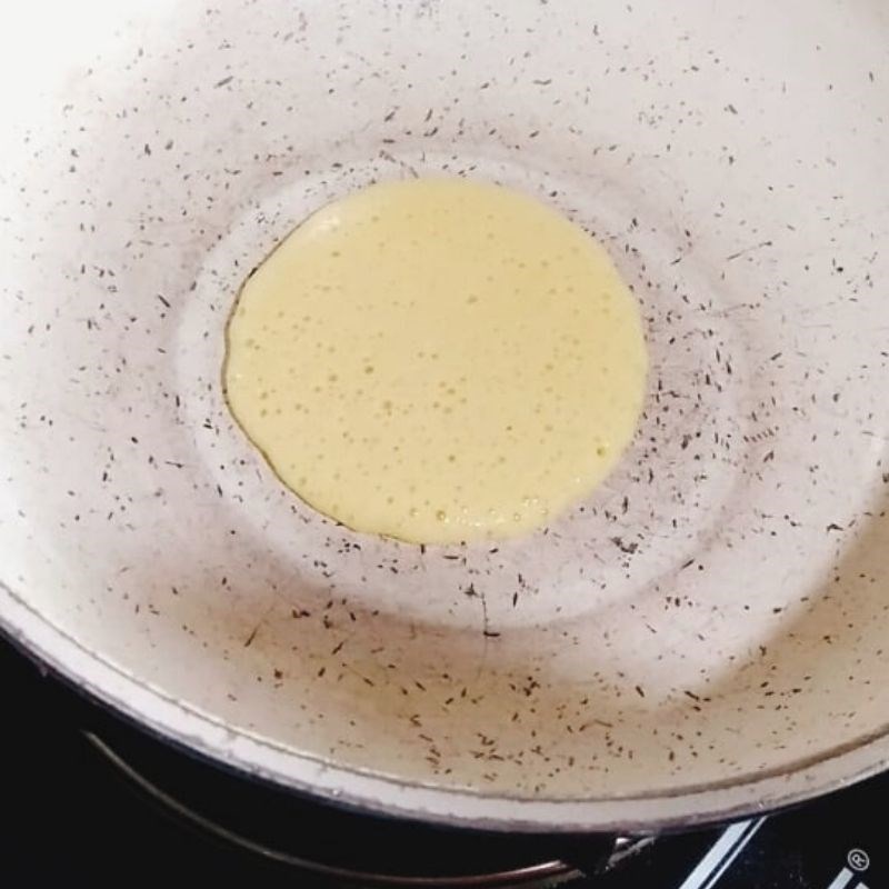 Bước 4 Rán bánh Bánh pancake phô mai