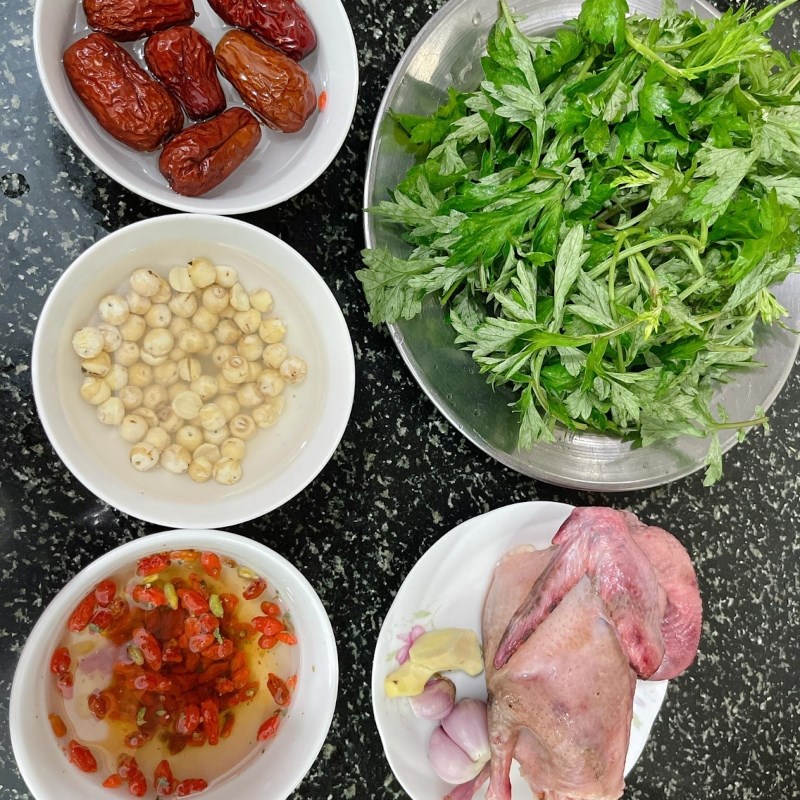 Step 2 Prepare other ingredients Pigeon wormwood stew (Recipe shared from users)
