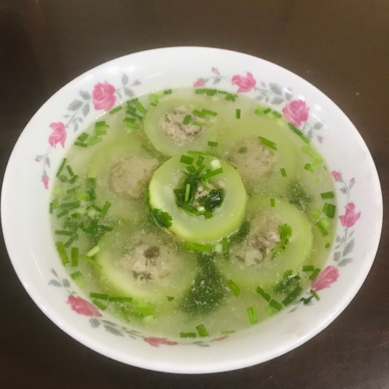 Bước 4 Thành phẩm Canh bầu nhồi thịt