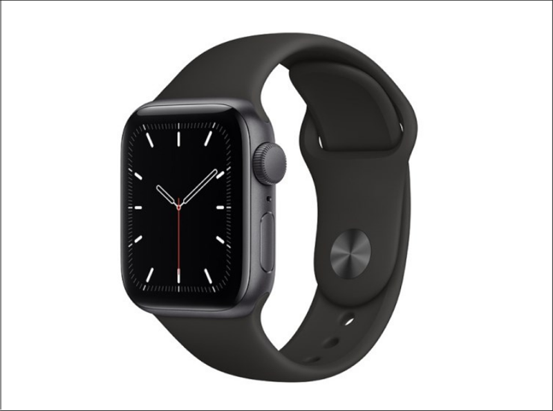 Apple Watch SE 40mm viền nhôm dây cao su đen