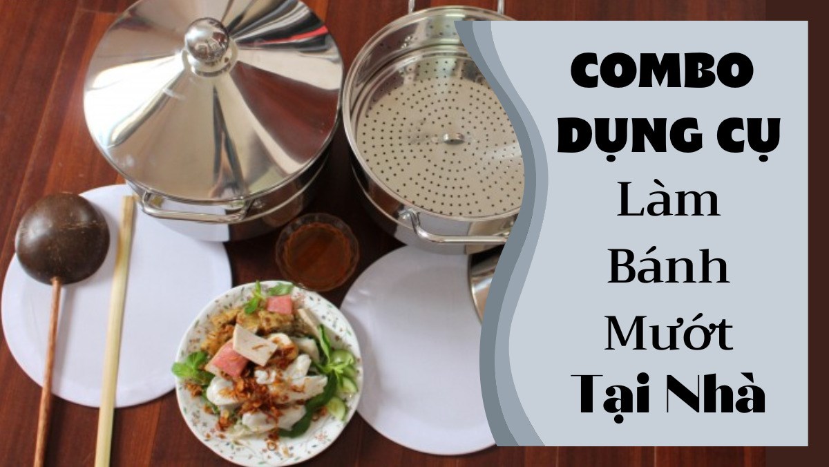 Combo dụng cụ làm bánh mướt tại nhà