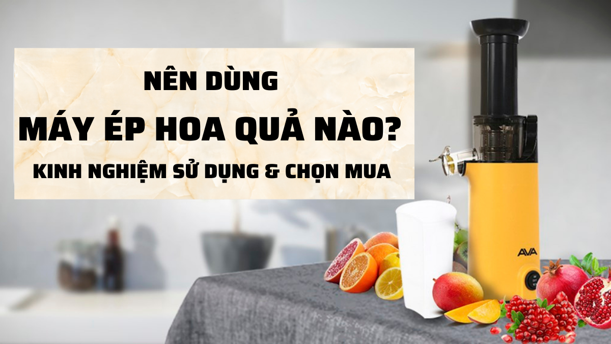 Nên dùng máy ép hoa quả loại nào