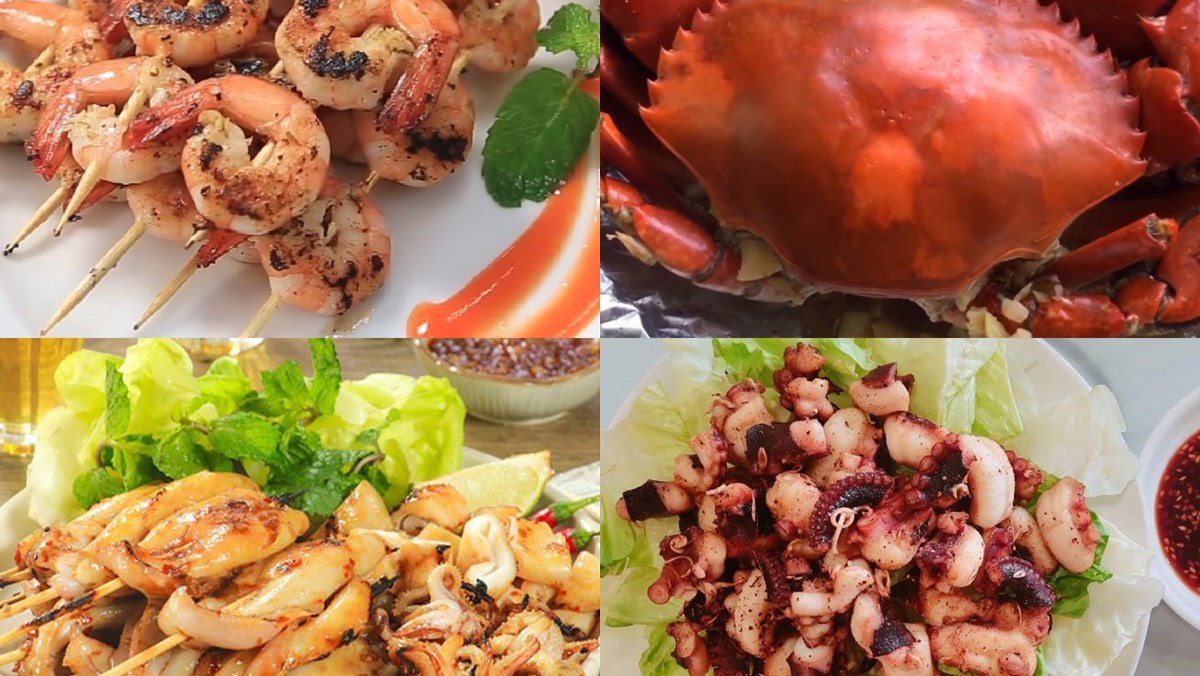 Những công thức ngon đồ hải sản nướng đơn giản và dễ làm tại nhà
