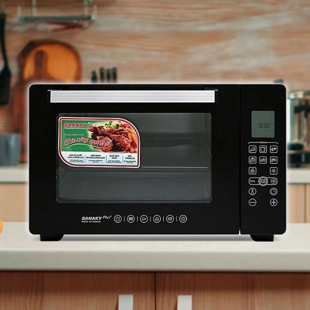 Review lò vi sóng bật chế độ nướng Sanaky VH 5088N2D